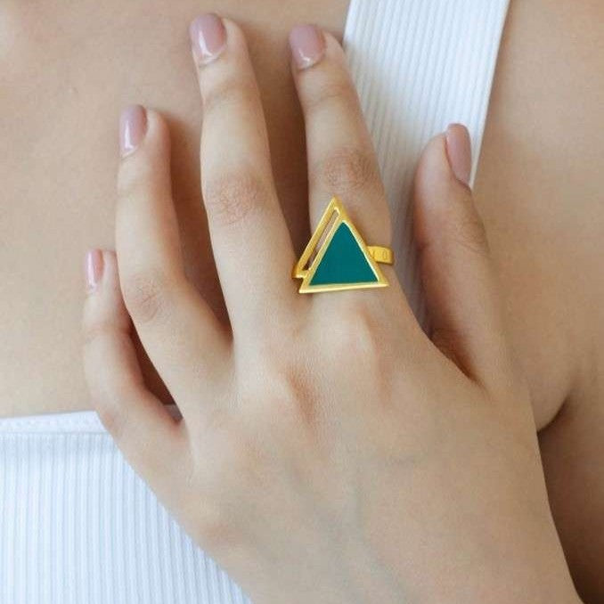 Mini Emerald Tuya Ring